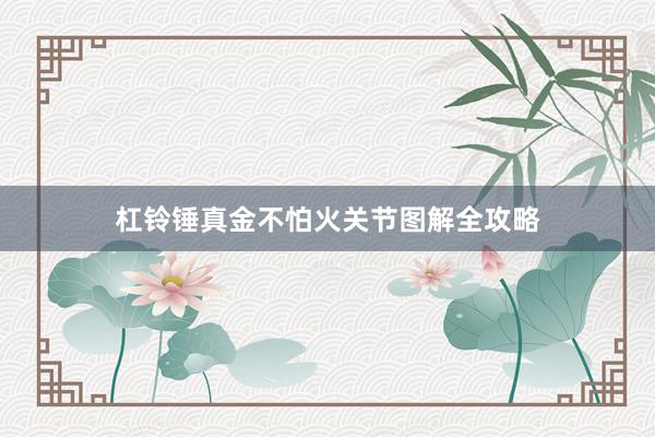 杠铃锤真金不怕火关节图解全攻略